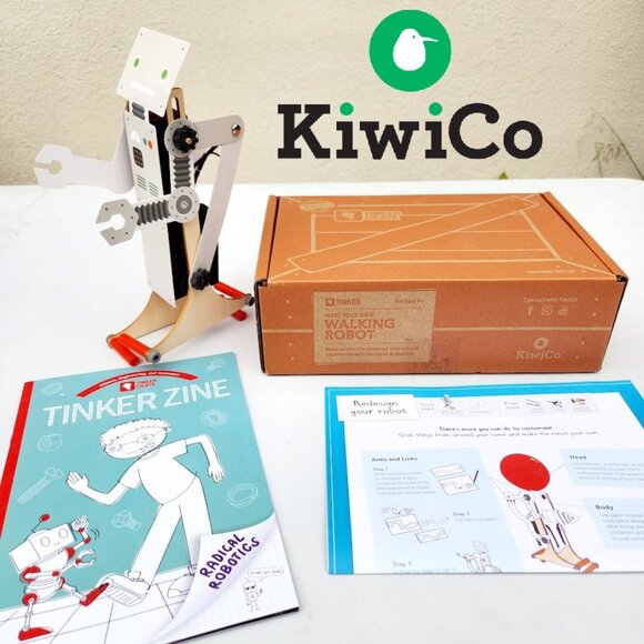 KiwiCo Kiwi Crate Science Kit Walking Robot Building set Engineering Tinker Crat - Picture 1 of 10